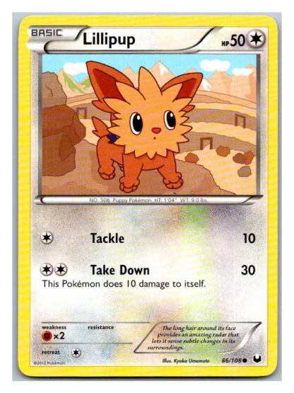 Lillipup 86/108 Dark Explorers (Common) (Exc Condition)