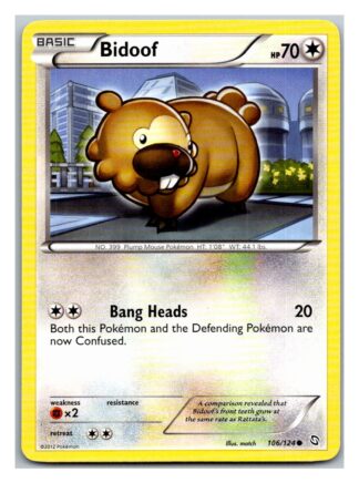 Bidoof 106/124 Dragons Exalted (Common) (Exc Condition)