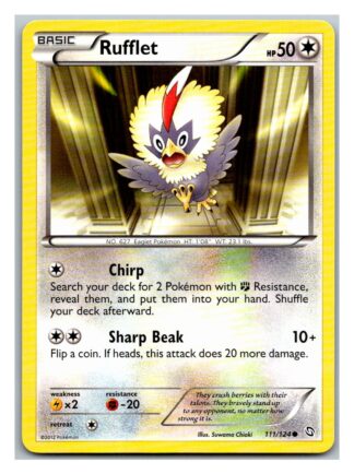 Rufflet 111/124 Dragons Exalted (Common) (Exc Condition)