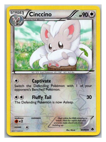 Cinccino 85/98 Emerging Powers (Reverse Holo) (Exc Condition)