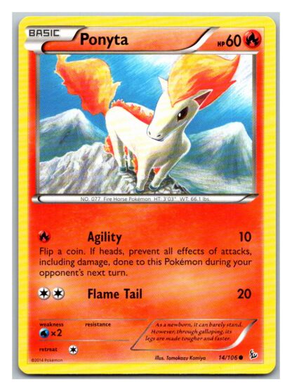Ponyta 14/106 Flashfire (Common) (LP Condition)