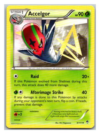 Accelgor 9/111 Furious Fists (Uncommon) (Exc Condition)