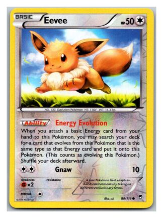 Eevee 80/111 Furious Fists (Reverse Holo) (LP Condition)