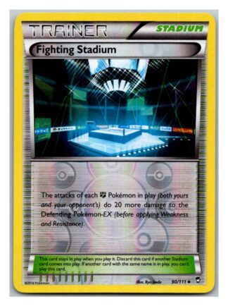 Fighting Stadium 90/111 Furious Fists (Reverse Holo) (LP Condition)