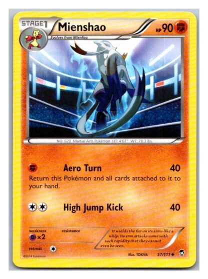 Mienshao 57/111 Furious Fists (Uncommon) (LP Condition)