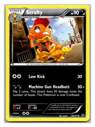 Scrafty 67/111 Furious Fists (Uncommon) (Exc Condition)