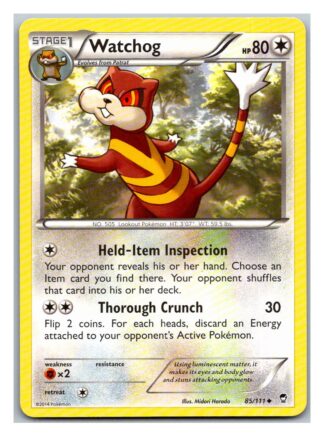 Watchog 85/111 Furious Fists (Uncommon) (Exc Condition)