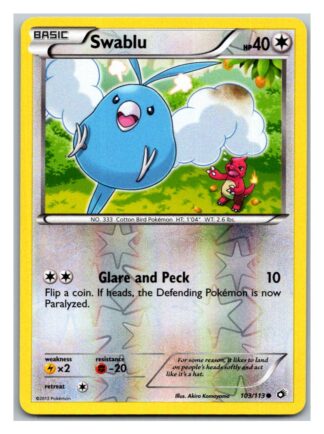 Swablu 103/113 Legendary Treasures (Reverse Holo) (Exc Condition)