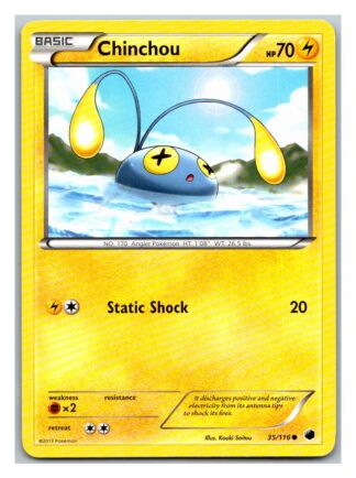 Chinchou 35/116 Plasma Freeze (Common) (Exc Condition)