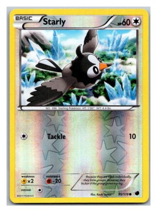 Starly 95/116 Plasma Freeze (Reverse Holo) (Exc Condition)
