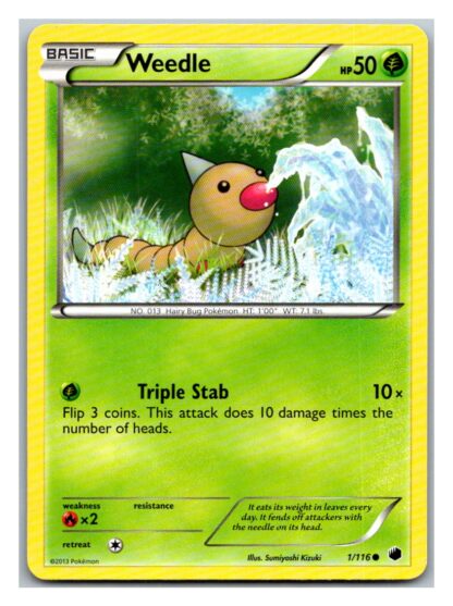 Weedle 1/116 Plasma Freeze (Common) (LP Condition)