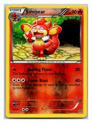 Simisear 20/135 Plasma Storm (Exc Condition) (Reverse Holo)