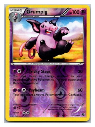 Grumpig 50/146 XY Base Set (Reverse Holo) (LP Condition)