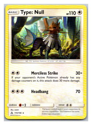 Type: Null 115/156 Ultra Prism (Rare) (Exc Condition)
