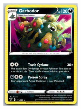 Garbodor 111/185 Vivid Voltage (Rare) (NM-Exc Condition)