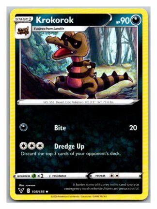 Krokorok 108/185 Vivid Voltage (Uncommon) (NM-Exc Condition)