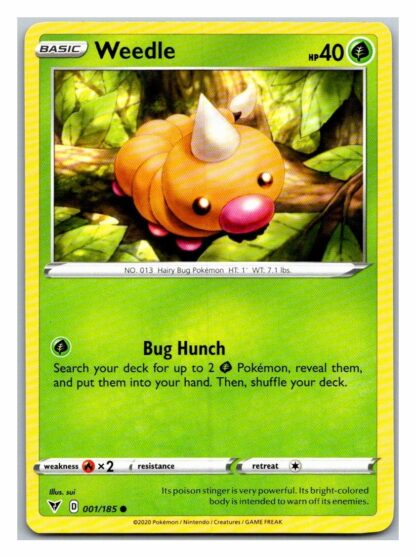 Weedle 1/185 Vivid Voltage (Common) (NM-Exc Condition)
