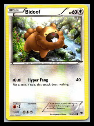 Bidoof 106/146 XY Base Set (Common) (Exc Condition)
