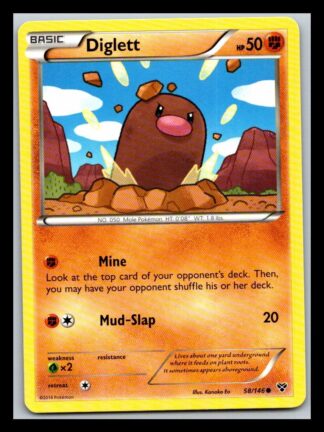 Diglett 58/146 XY Base Set (Common) (LP Condition)