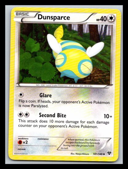 Dunsparce 101/146 XY Base Set (Uncommon) (Exc Condition)