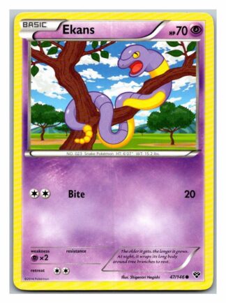 Ekans 47/146 XY Base Set (Common) (LP Condition)