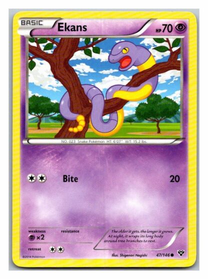 Ekans 47/146 XY Base Set (Common) (LP Condition)