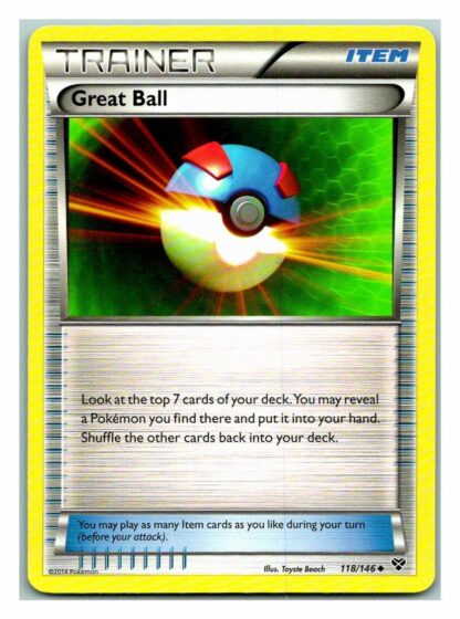 Great Ball 118/146 XY Base Set (Uncommon) (LP Condition)