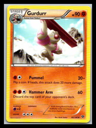 Gurdurr 66/146 XY Base Set (Uncommon) (LP Condition)