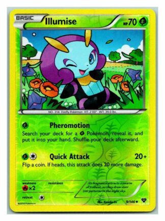 Illumise 9/146 XY Base Set (Uncommon) (Exc Condition)