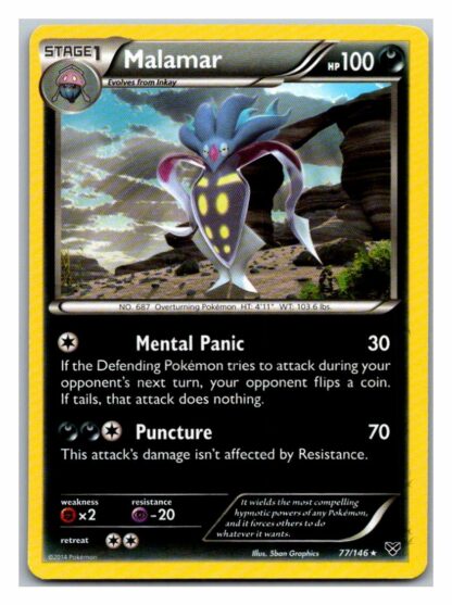Malamar 77/146 XY Base Set (Reverse Holo) (LP Condition)