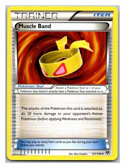 Muscle Band 121/146 XY Base Set (Uncommon) (LP Condition)