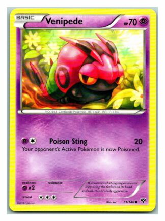 Venipede 51/146 XY Base Set (Common) (LP Condition)