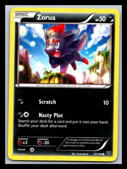 Zorua 72/146 XY Base Set (Common) (LP Condition)
