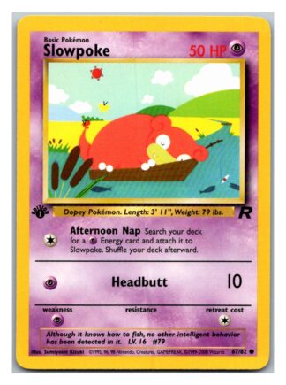 Slowpoke 67/82 Team Rocket (Common) (1st Edition LP Condition)