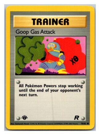 Goop Gas Attack 78/82 Team Rocket (Common) (1st Edition Lightly Played Condition)