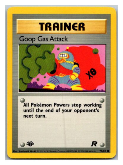 Goop Gas Attack 78/82 Team Rocket (Common) (1st Edition Lightly Played Condition)