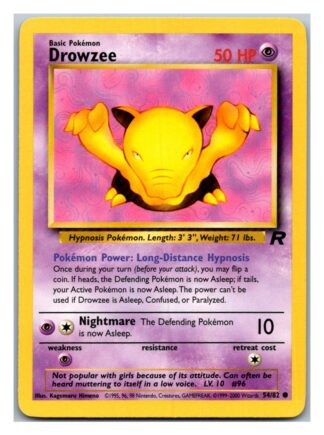 Drowzee 54/82 Team Rocket (Common) (Unlimited Lightly Played Condition)