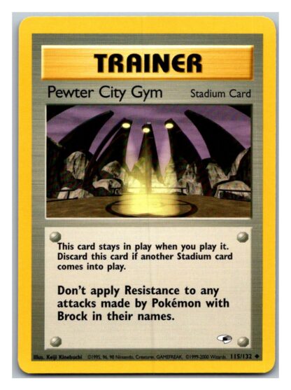 Pewter City Gym 115/132 Gym Heroes (Uncommon) (Unlimited P Condition)