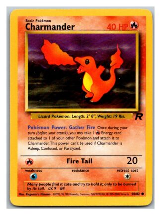 Charmander 50/82 Team Rocket (Common) (Unlimited Excellent Condition)