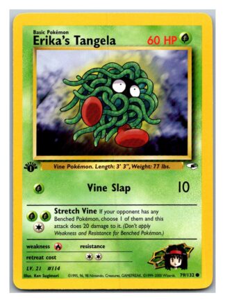 Erika's Tangela 79/132 Gym Heroes (Common) (1st Edition LP Condition)