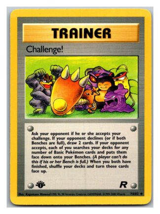 Challenge! 74/82 Team Rocket (1st Edition Lightly Played Condition)