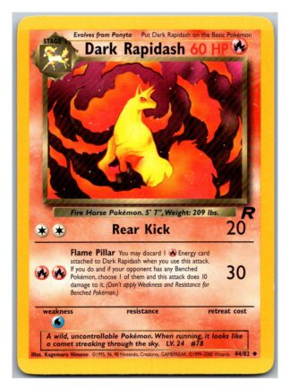 Dark Rapidash 44/82 Team Rocket (Uncommon) (Unlimited Played Condition)