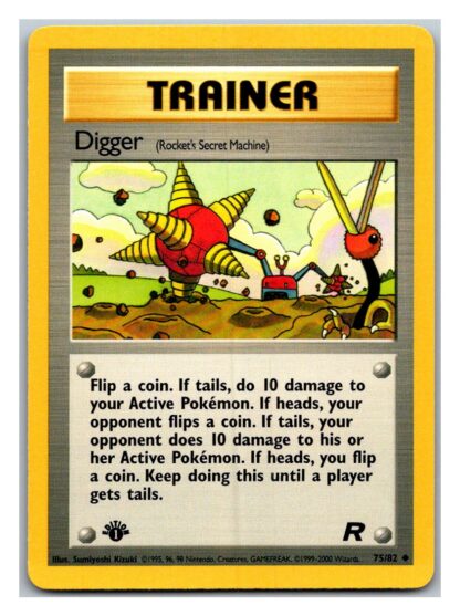 Digger 75/82 Team Rocket (1st Edition Played Condition)