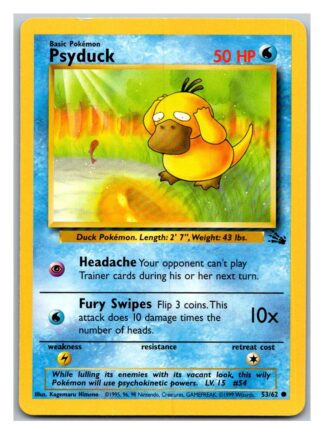 Psyduck 53/62 Fossil (Common) (Unlimited Exc Condition)