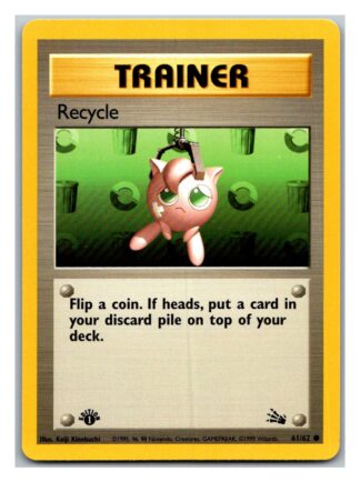 Recycle 61/62 Fossil (1st Edition Lightly Played Condition)