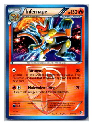 Infernape 17/135 Plasma Storm (Theme Deck Rare) (LP Condition)