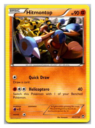 Hitmontop 49/111 Furious Fists (Uncommon) (LP Condition)