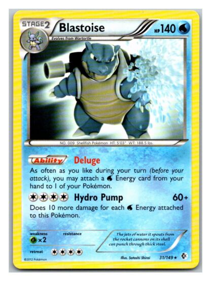 Blastoise 31/149 Boundaries Crossed (Theme Deck Rare) (Exc Condition)