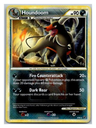 Houndoom 5/90 Undaunted Pokemon League Promo (Reverse Holo) (Exc Condition)