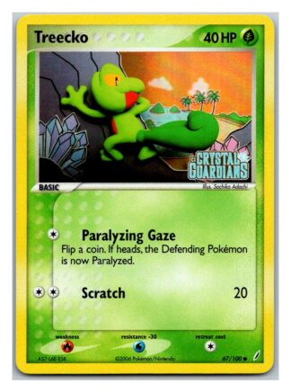 Treecko 67/100 Crystal Guardians (Reverse Holo) (Exc Condition)
